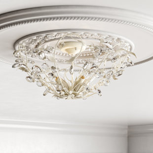 French Country Flush Mount Lighting You'll Love | Wayfair